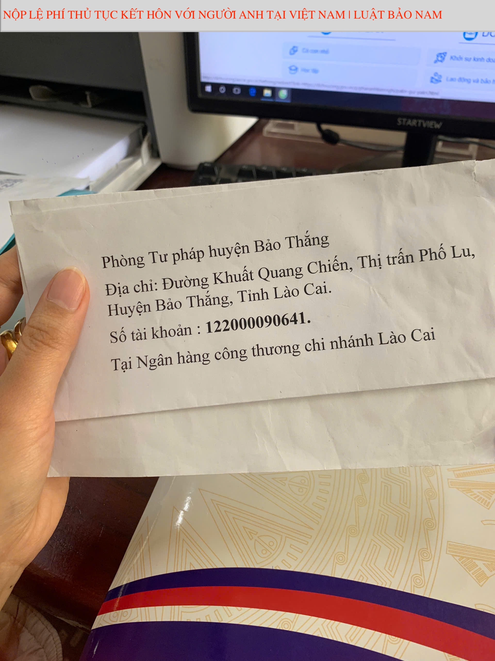 Lệ phí thủ tục kết hôn với người Anh tại Việt Nam